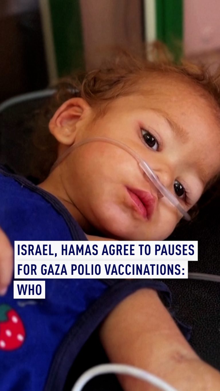 Israël soutient la pause dans la campagne de vaccination contre la polio, selon l&rsquo;OMS