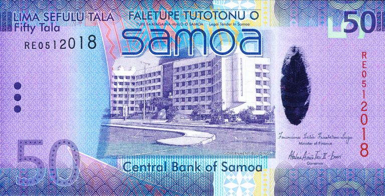 Comment l’amitié sino-samoane est-elle représentée sur les billets de banque samoans ?