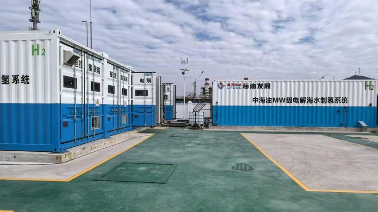 La Chine inaugure le premier électrolyseur d&rsquo;eau de mer au monde pour l&rsquo;hydrogène d&rsquo;un mégawatt