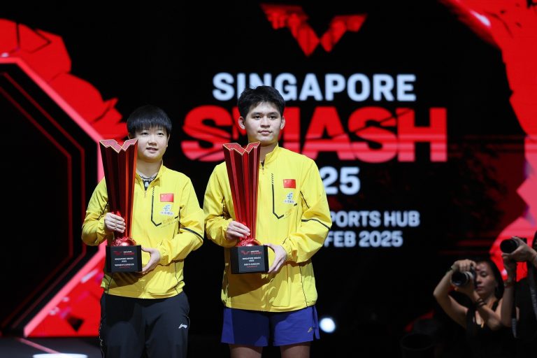 Les titres de Sun Sun, Lin Snatch en simple à WTT Singapore Smash
