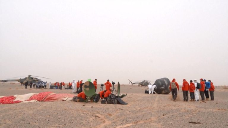 L&rsquo;équipage de Shenzhou-19 qui revient alors que le site d&rsquo;atterrissage de Dongfeng est prêt