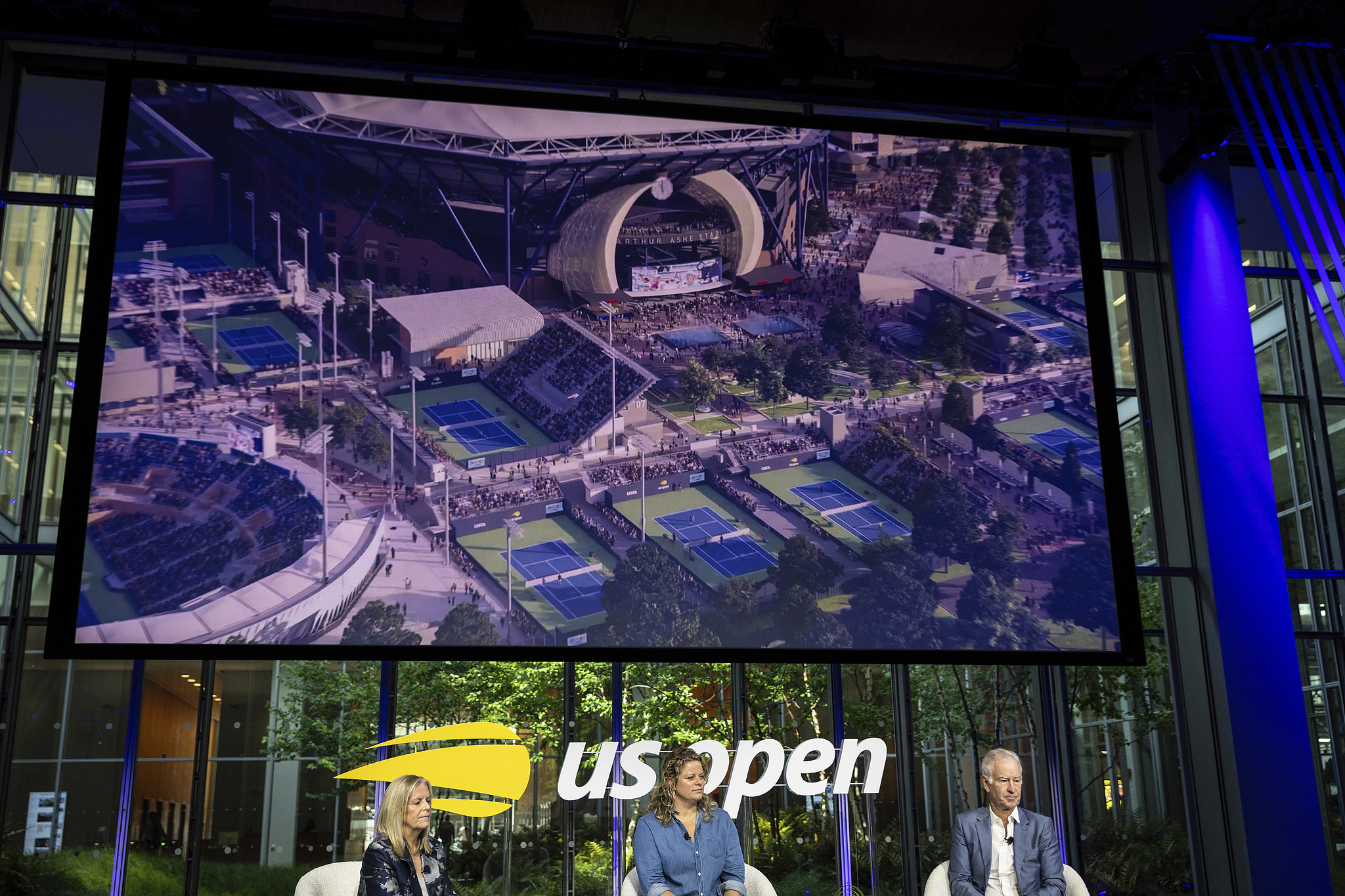 Le stade Arthur Ashe pour l'US Open recevra une refonte dans le cadre d'un projet de 800 millions de dollars. / VCG