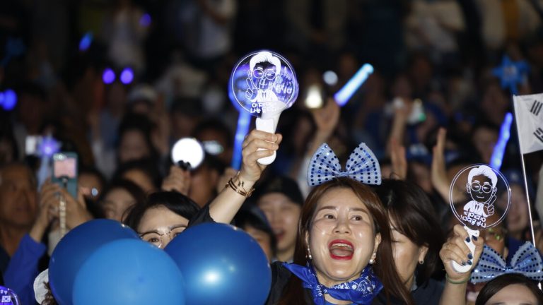 In South Korea the progressive candidate according to exit poll wins