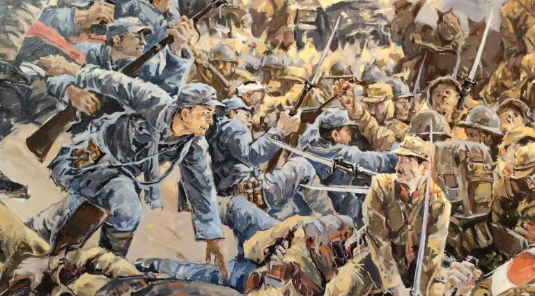 La peinture commémore la guerre de résistance contre l&rsquo;agression japonaise