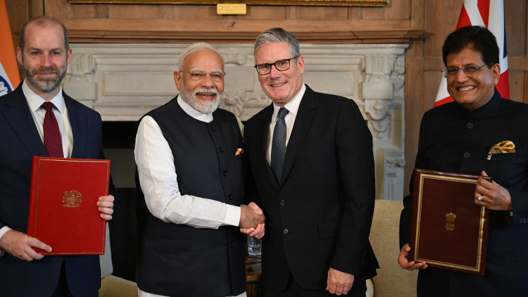 Grande-Bretagne, Inde Signer un accord commercial majeur