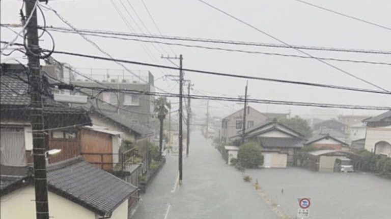 Bad weather in Japan, at least 2 deaths in the Kyushu region
