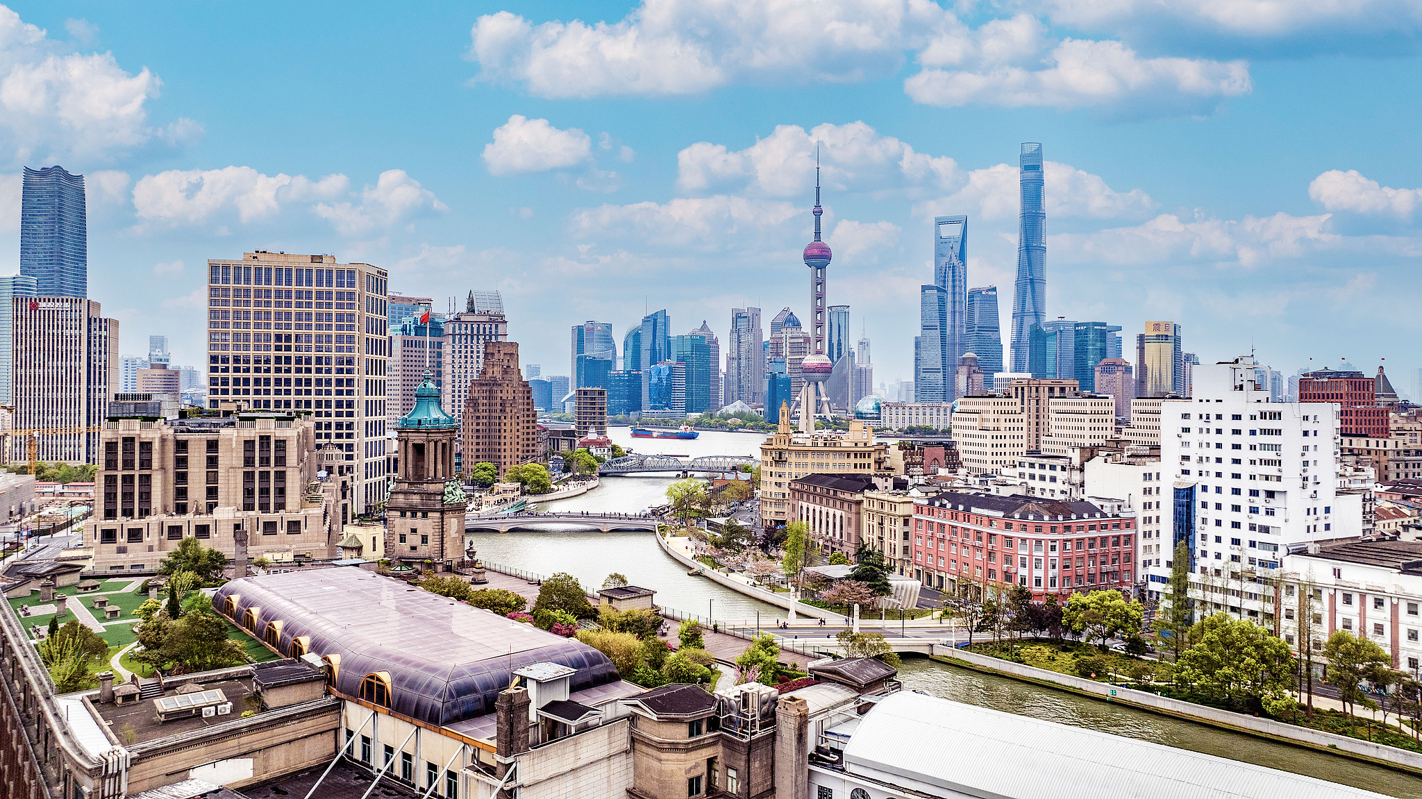 Une vue de Shanghai de la Chine orientale. / VCG