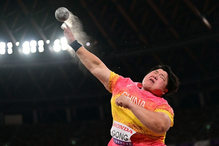 Le putter de tir Gong Lijiao place le neuvième rang aux championnats du monde d&rsquo;athlétisme