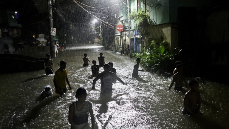 Thousands of evacuated in the Philippines waiting for the guys typhoon