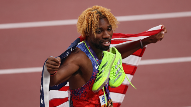 USA&rsquo;S Lyles, Jefferson-Wooden Strike Golds en finale de 200m à Worlds