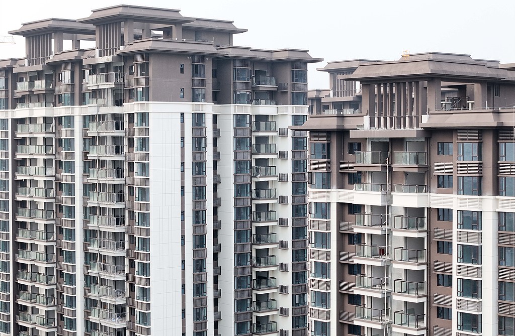 Un complexe résidentiel commercial à Wuxiang New District, Nanning, Guangxi Zhuang Autonomous Region, Chine, 18 mars 2024. / VCG