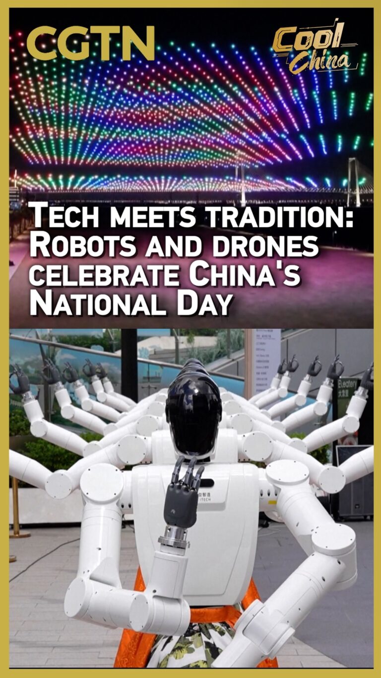 Les villes chinoises présentent des robots intelligents et des drones lors des spectacles de la Fête nationale