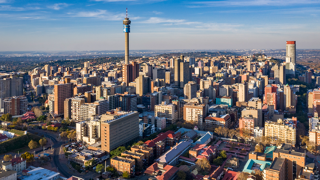 Une vue de Johannesburg, Afrique du Sud. /VCG