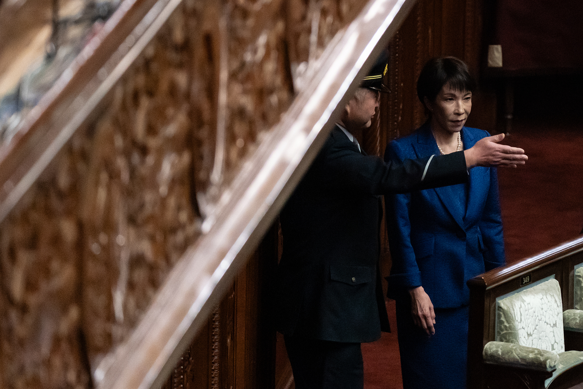 Le Premier ministre japonais Sanae Takaichi arrive à la séance plénière de la chambre basse de la Diète le 23 janvier 2026 à Tokyo, au Japon. /VCG