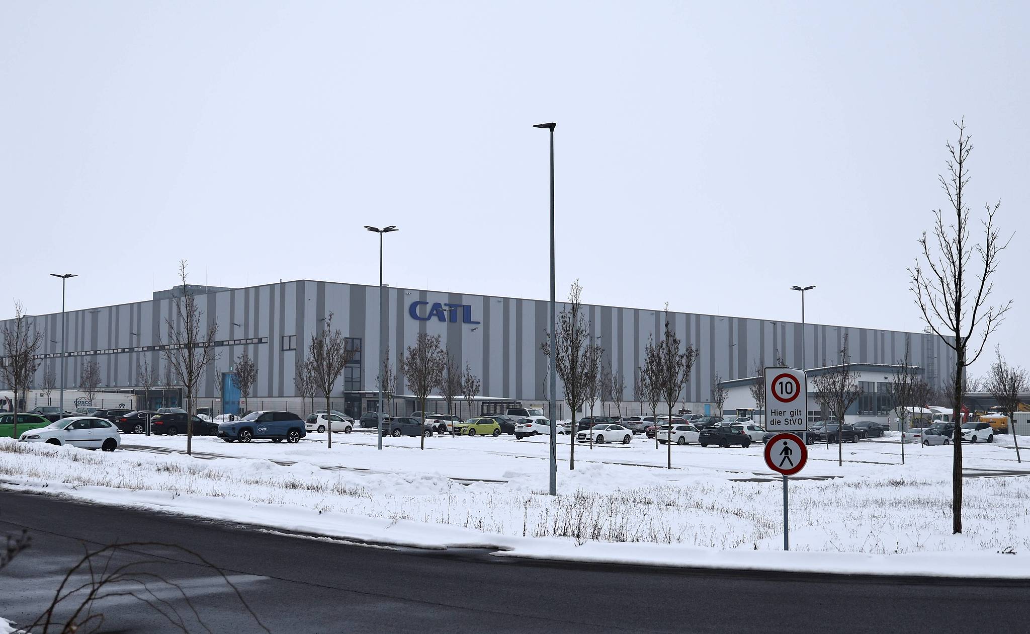 L'installation CATL dans la zone industrielle GVZ à Erfurt, Allemagne, le 6 février 2026. /VCG