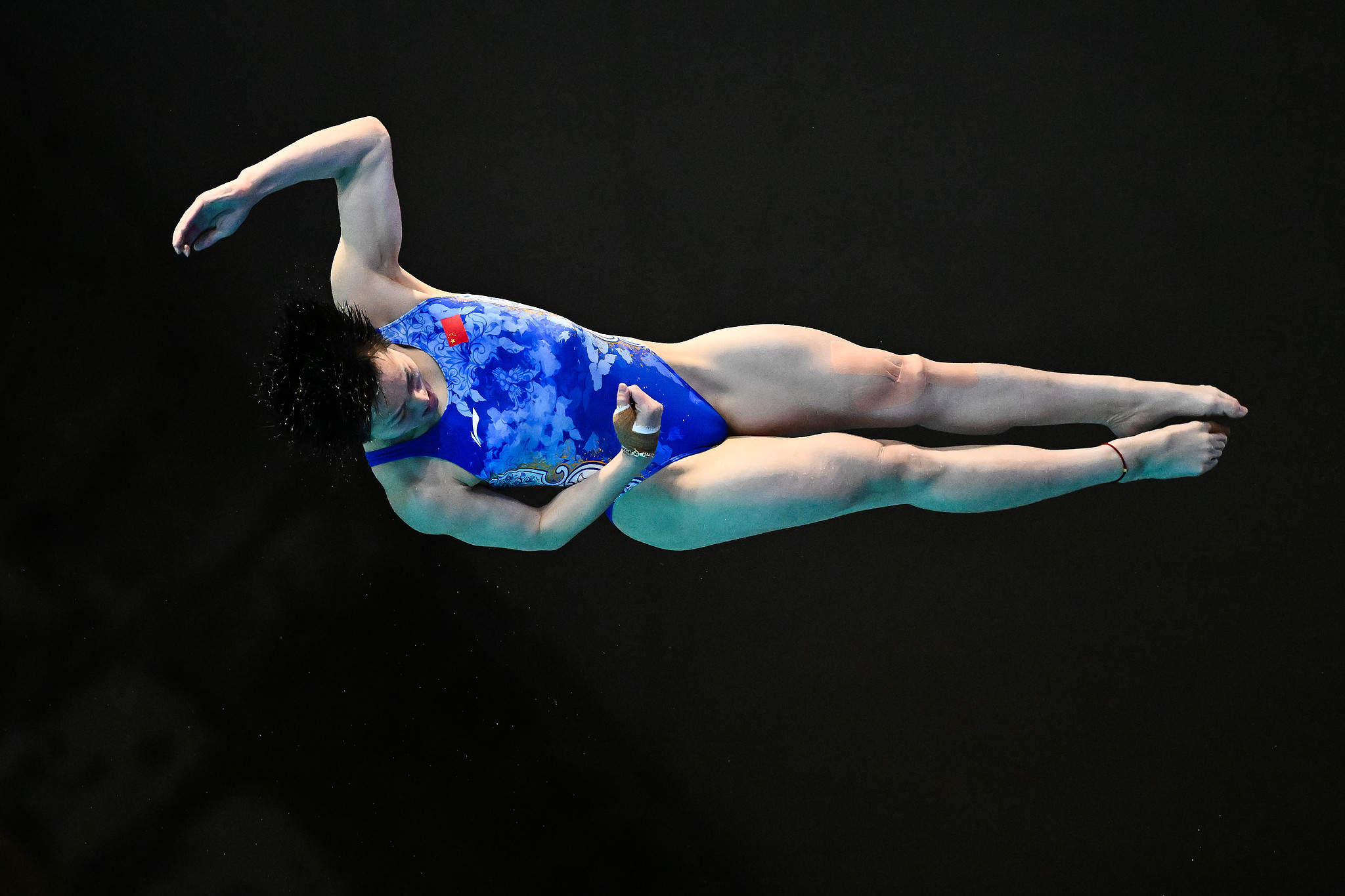 Chen Yiwen, de l'équipe chinoise, participe à la finale du tremplin 3 m féminin lors de l'étape de la Coupe du monde de plongée aquatique 2026 à Montréal, Canada, le 28 février 2026. /VCG