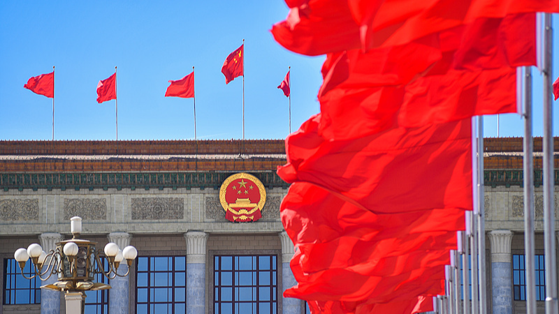 Le Grand Palais du Peuple à Pékin, en Chine. /VCG