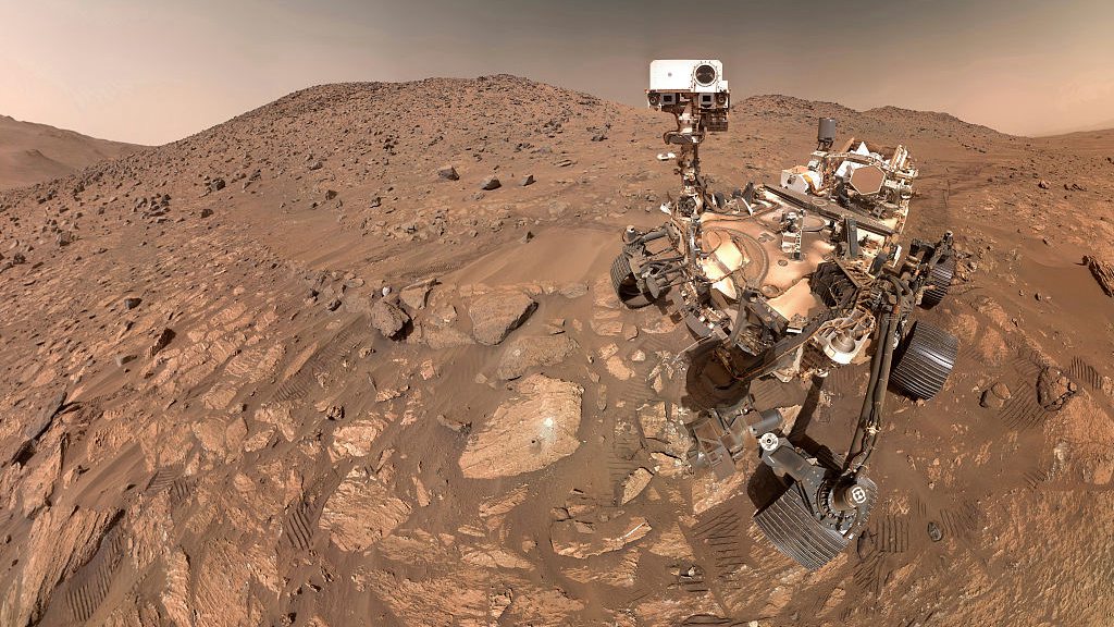 Un selfie de leur rover Perseverance Mars. /VCG