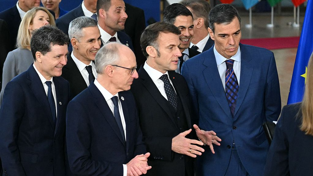 Les dirigeants de l'UE s'expriment lors du sommet de l'UE au siège de l'UE à Bruxelles, en Belgique, le 19 mars 2026. /VCG