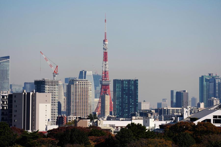 La tour de Tokyo et la vue sur la ville à Tokyo, au Japon, le 17 novembre 2025. /Xinhua
