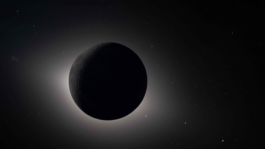 La Lune éclipse complètement le Soleil, vue depuis la sonde spatiale Orion, le 6 avril 2026. /VCG