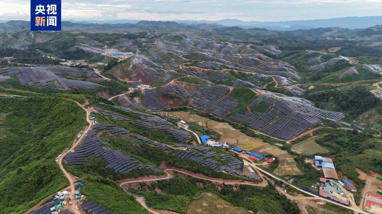 Le projet d’énergie solaire développé par la Chine au Laos. /CMG