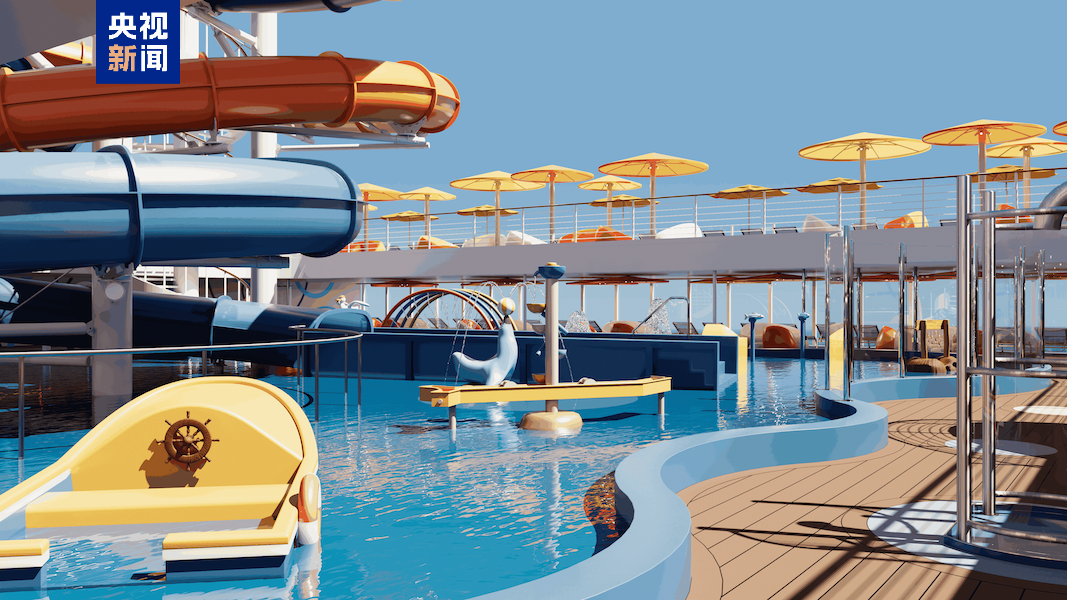 Un rendu d'une piscine sur l'Adora Flora City. /CMG