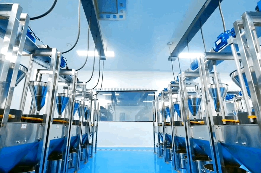 Une ligne de production est vue dans une usine de transformation de matcha. /HautGuizhou