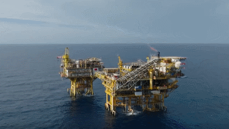 Le projet de captage, d'utilisation et de stockage du carbone sur le champ gazier de Dongfang 1-1, dans la province de Hainan, dans le sud de la Chine. /CMG