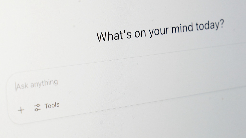 Page de destination de ChatGPT sur un écran d'ordinateur à Chicago, aux États-Unis, le 4 août 2025. /VCG