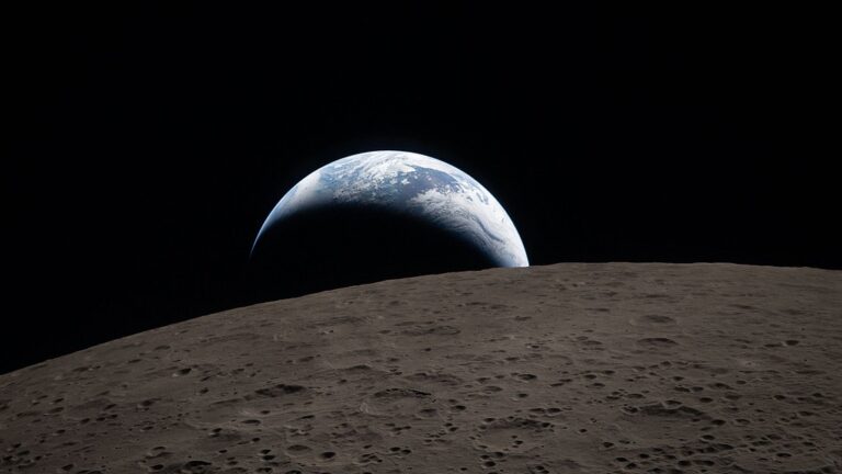 La NASA publie une photo de « Earthset » prise par l&rsquo;équipage d&rsquo;Artemis II