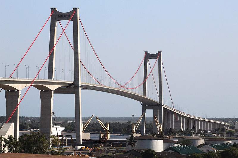 Le pont Maputo-Katembe a été ouvert à la circulation, Mozambique, le 11 novembre 2018. /CFP 