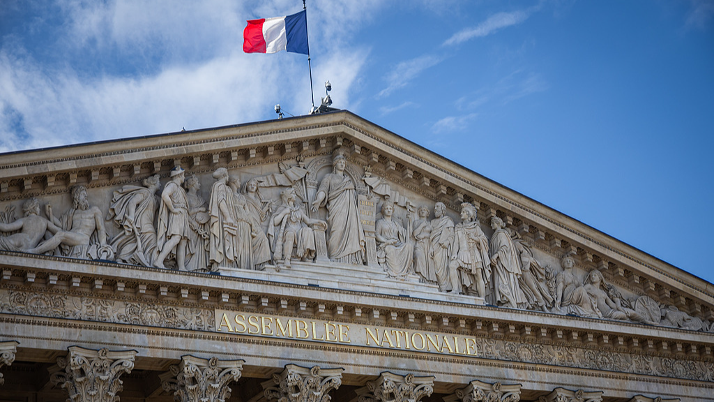 Vue extérieure de l'Assemblée nationale à Paris, France, le 8 septembre 2025. /VCG