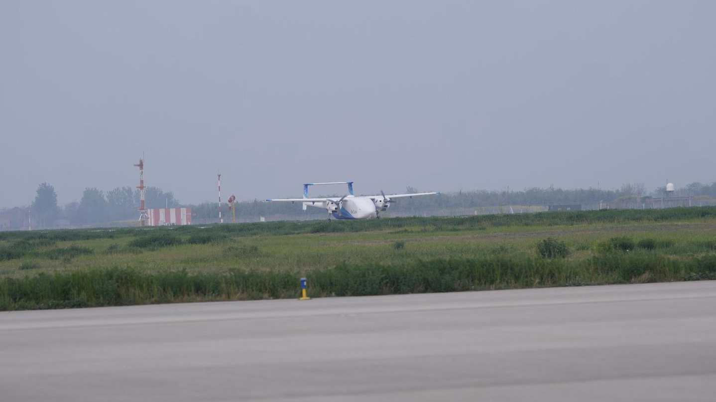 L'avion sans pilote chinois HH-200 lors de son vol inaugural. /CMG