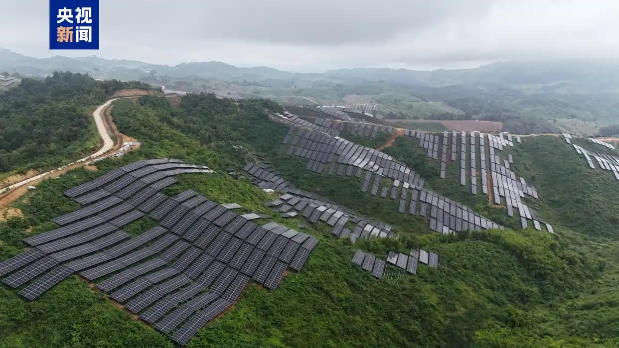 Le projet d’énergie solaire développé par la Chine au Laos. /CMG