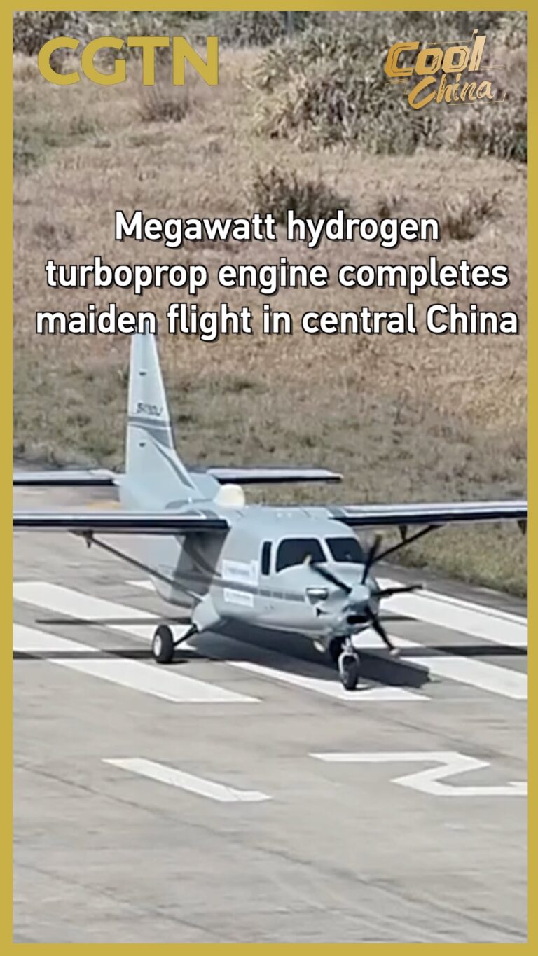 Un turbopropulseur à hydrogène d&rsquo;un mégawatt effectue son vol inaugural en Chine