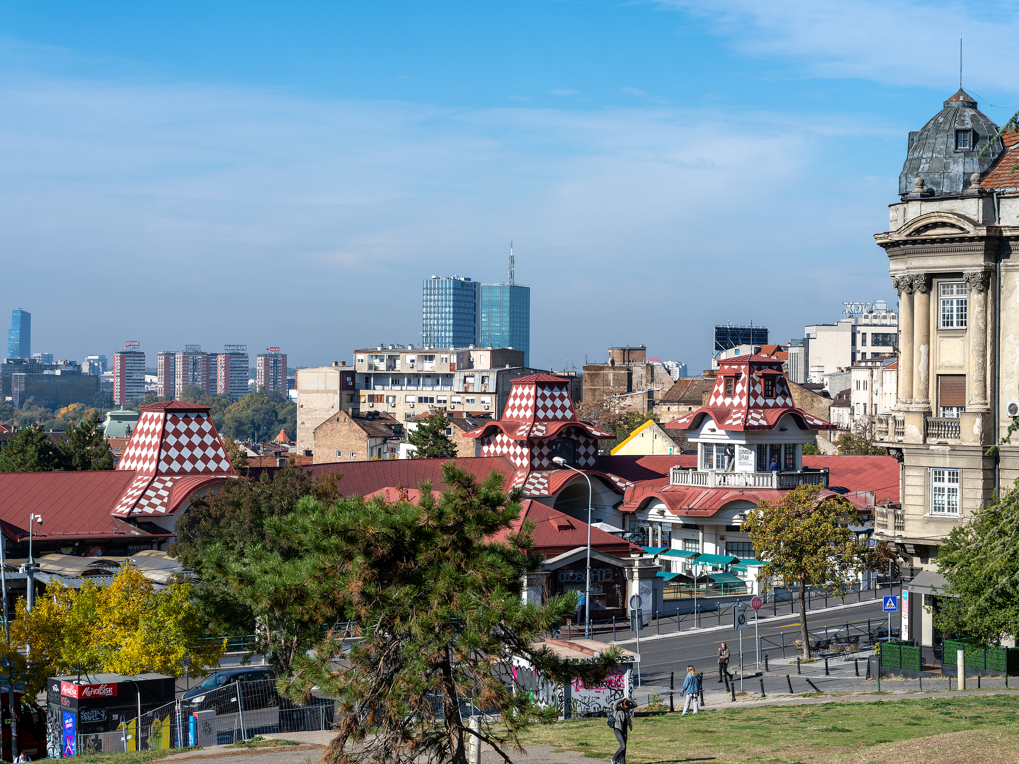 Une photo prise en octobre 2025 montre une vue de la ville de Belgrade en Serbie. /VCG