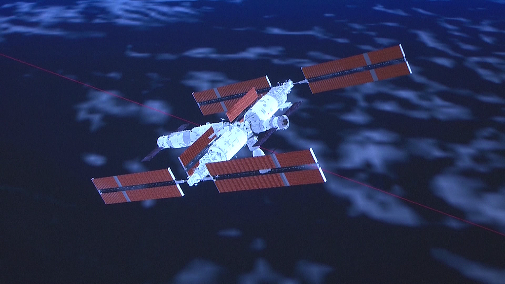 Le vaisseau spatial chinois avec équipage Shenzhou-23 s'amarre à la Station spatiale chinoise, le 25 mai 2026. /Agence spatiale chinoise habitée