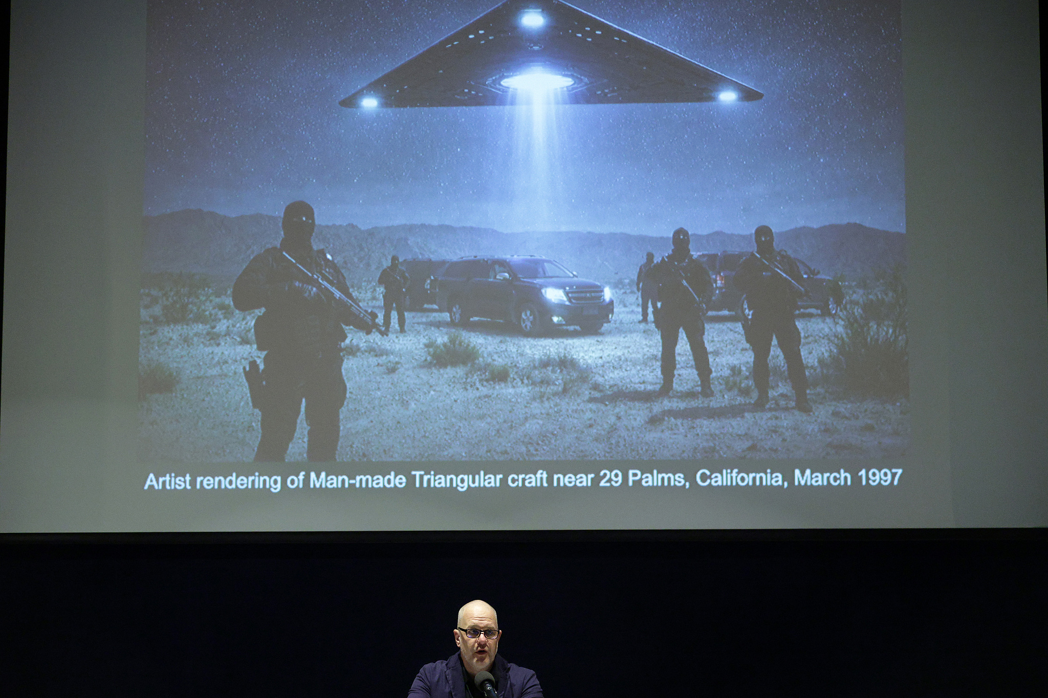 L'ancien sergent du Corps des Marines Roderick Castle s'exprime lors d'une présentation sur l'UAP/OVNI au National Press Club à Washington, DC, États-Unis, le 8 mai 2026. /VCG