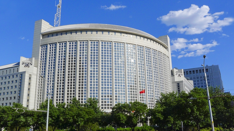 Une photo d'archive du bâtiment du ministère chinois des Affaires étrangères à Pékin, en Chine. /VCG
