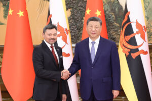 Le président chinois Xi Jinping rencontre le prince héritier de Brunei à Pékin