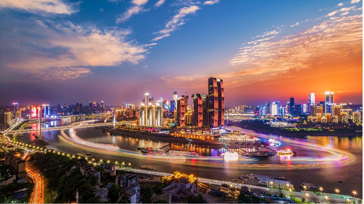 Une vue de la ville hôte de la Semaine internationale du film d'animation de Chongqing, dans le sud-ouest de la Chine /CMG