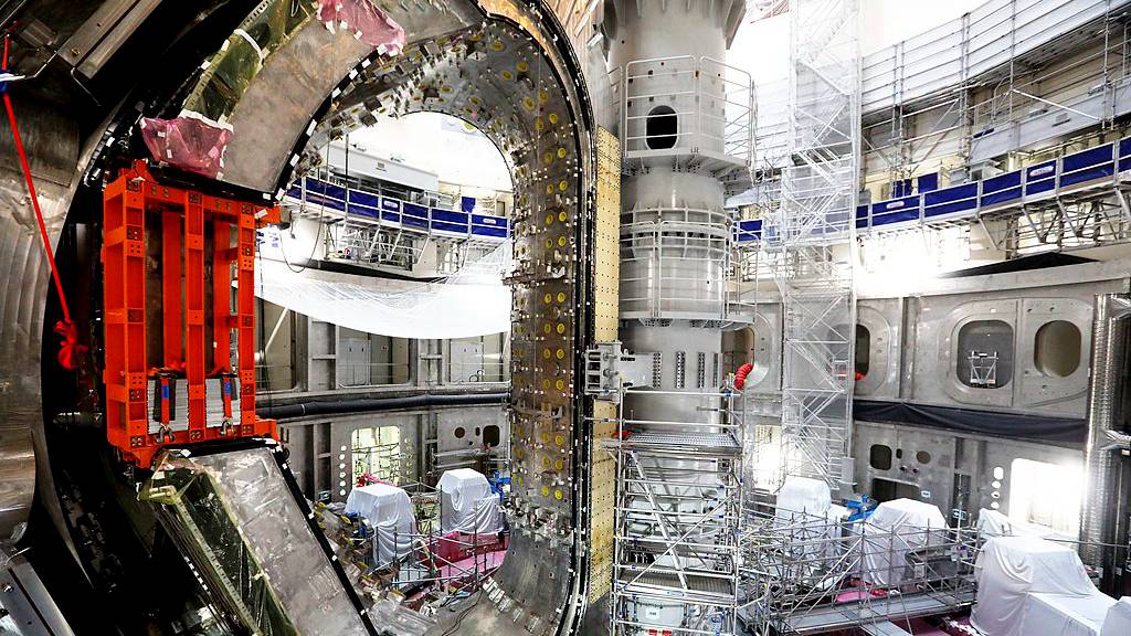 Le cœur de fusion du Réacteur thermonucléaire expérimental international (ITER) en construction, Cadarache, France, 29 mai 2025. /VCG