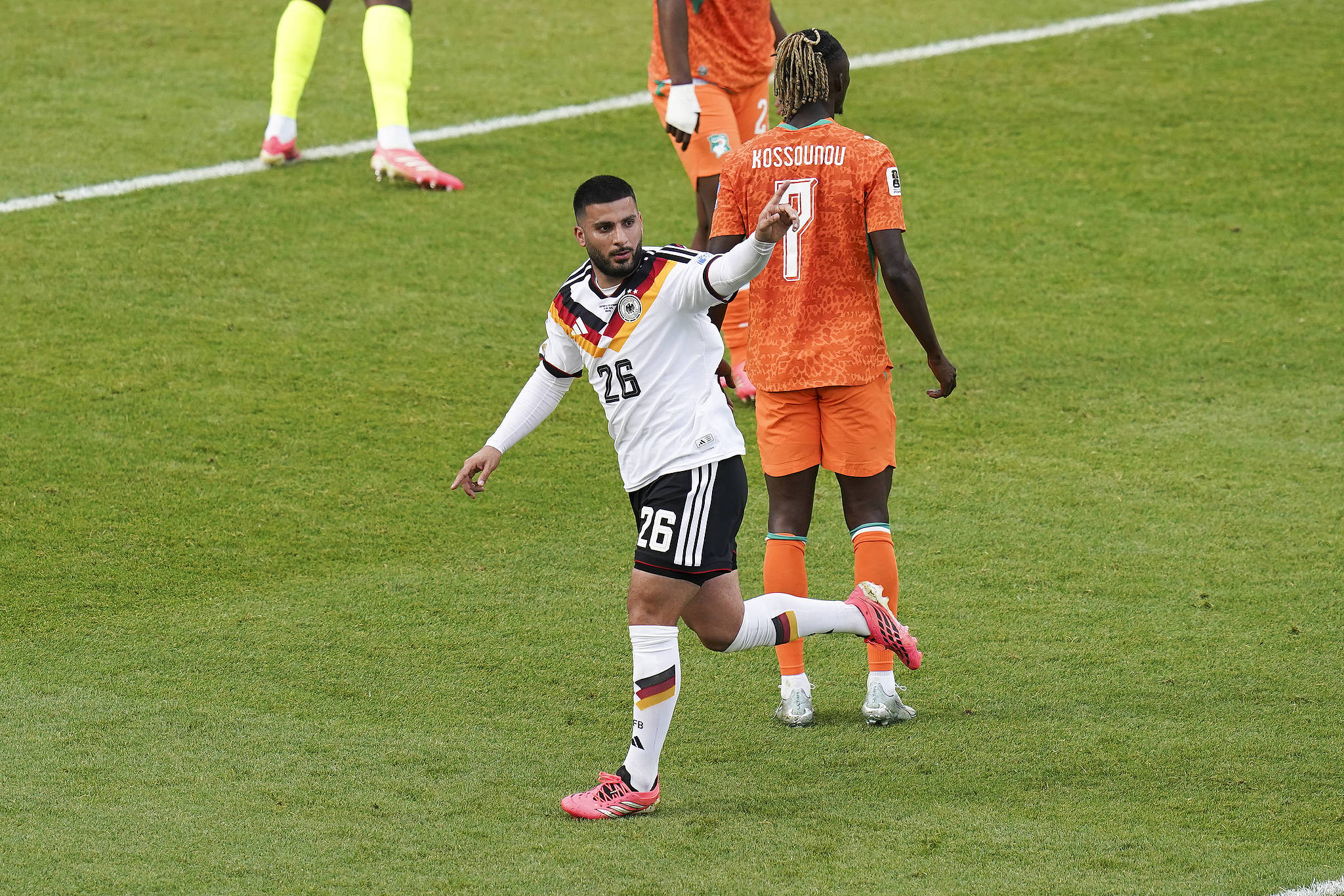 L'attaquant allemand Deniz Undav (#26) célèbre après avoir marqué un but contre la Côte d'Ivoire lors d'un match du Groupe E lors de la Coupe du Monde de la FIFA 2026 à Toronto, Canada, le 20 juin 2026. /VCG