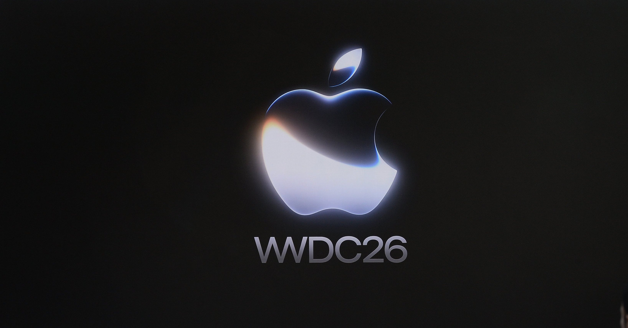 Le logo Apple est visible lors de la conférence des développeurs de la WWDC. /VCG