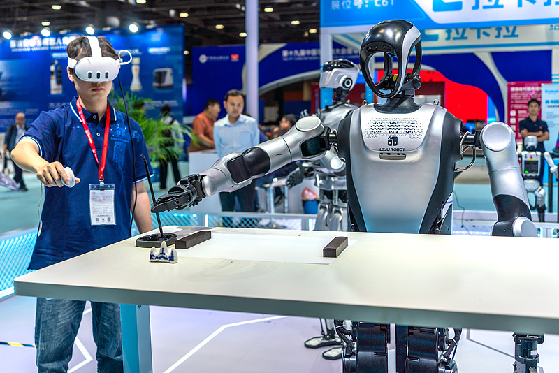 L'Exposition asiatique de robotique commerciale 2026 à Guangzhou, dans la province du Guangdong (sud de la Chine), le 9 avril 2026. /VCG