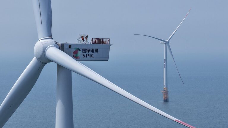 Un parc éolien offshore à Nantong, province du Jiangsu, Chine, 10 juin 2026. /VCG
