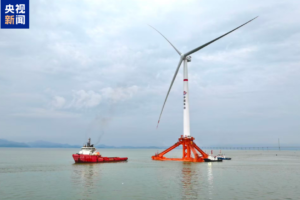 La première plate-forme éolienne flottante TLP de 16 MW au monde prend la mer