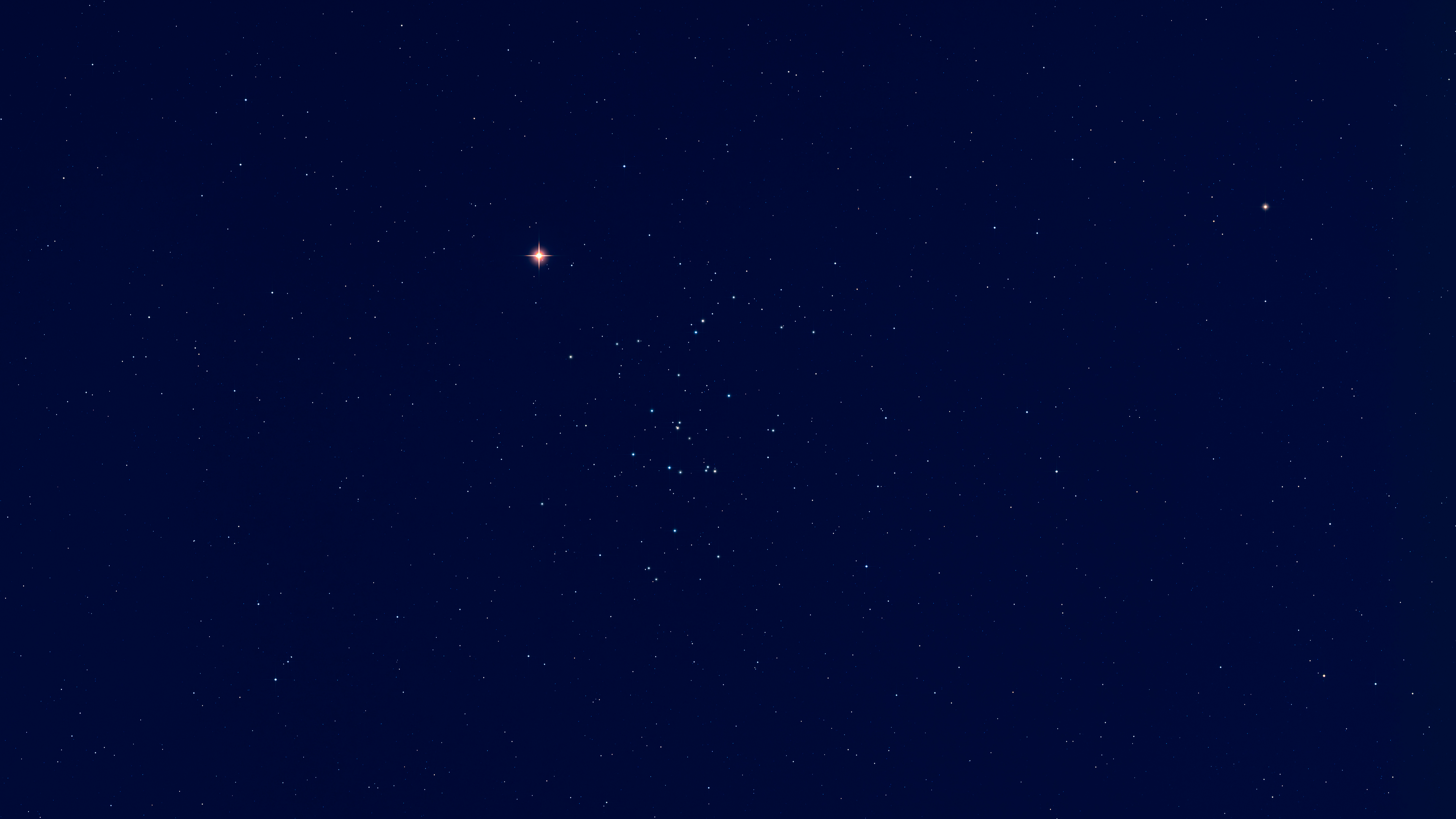 Mars passe le long de la limite nord du Beehive Cluster (M44) le 5 mai 2025. /VCG