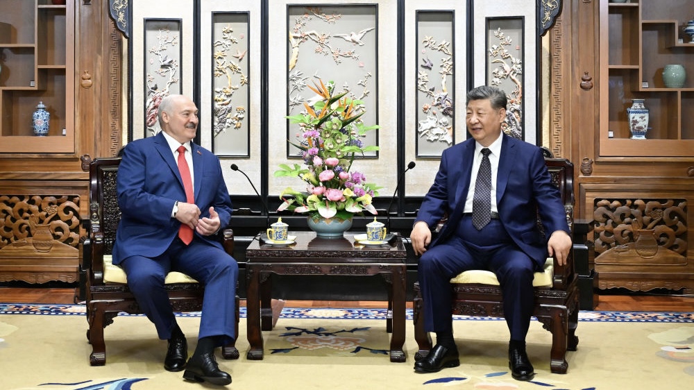 Le président chinois Xi Jinping rencontre le président biélorusse Alexandre Loukachenko à Pékin, le 29 juin 2026. /Xinhua